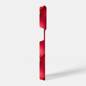 ダイアモンズタフテッドレッド金ゴールドiPhoneケースカスタム文字 iPhoneケース (右側面)