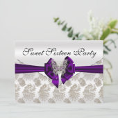 ダイアモンズダマスクとバタフライSweet sixteen 招待状 (スタンド正面)