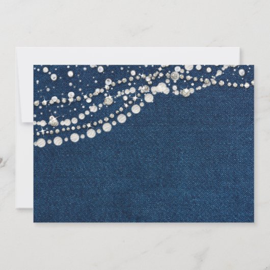 ダイアモンズパールデニエレガントムクラシー21歳の誕生日 招待状 (裏面)