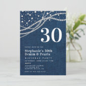 ダイアモンズパールデニエレガントムクラシー30歳の誕生日 招待状 (スタンド正面)