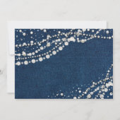 ダイアモンズパールデニムシックファブラス50誕生日 招待状 (裏面)