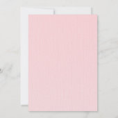 ダイアモンズピアスヴィンテージエレガントピンク50誕生日 招待状 (裏面)