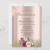 ダイアモンズフラワーズバラ金ゴールドキンセアニラ 招待状 (正面)