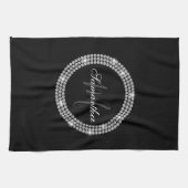 ダイアモンズモノグラム キッチンタオル (横)