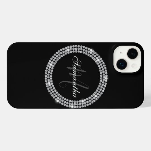 ダイアモンズモノグラム iPhoneケース (裏面横)