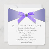ダイアモンズラベンダースウィート16バースデーパーティー 招待状 (裏面)
