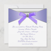 ダイアモンズラベンダースウィート16バースデーパーティー 招待状 (裏面)