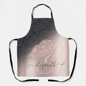 ダイアモンズリップグラデーションバラ金ゴールド エプロン (正面)