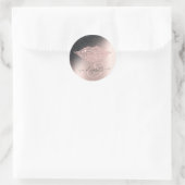 ダイアモンズリップグラデーションバラ金ゴールド ラウンドシール (バッグ)