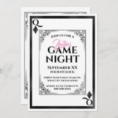 ダイアモンズレディースゲームナイトの女王 招待状 (正面/裏面)