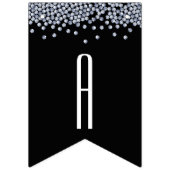 ダイアモンドきらきら光る結婚パーソナライズされたグリッター バンティングフラッグ (第2の旗)