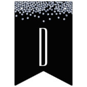 ダイアモンドきらきら光る結婚パーソナライズされたグリッター バンティングフラッグ (第3の旗)