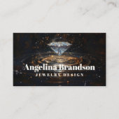 ダイアモンドきらめくジュエラークリスタルジュエリー設計者 名刺 (正面)