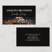 ダイアモンドきらめくジュエラークリスタルジュエリー設計者 名刺 (正面/裏面)