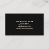 ダイアモンドきらめくジュエラークリスタルジュエリー設計者 名刺 (裏面)