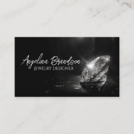 ダイアモンドきらめくジュエラージュエリーデザイナーカード 名刺