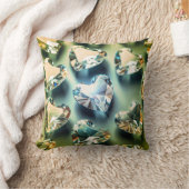 ダイアモンドのハート クッション (ブランケット)