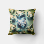 ダイアモンドのハート クッション (裏面)