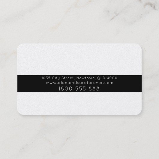 ダイアモンドの名刺 名刺 (裏面)