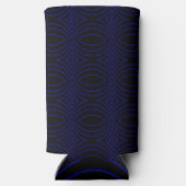 ダイアモンドアイズモダンアーポップ・アートのト抽象芸術 スリム缶クーラー (裏面)