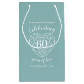 ダイアモンドアニバーサリー60年の妻抱き枕 スモールペーパーバッグ (裏面)