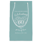 ダイアモンドアニバーサリー60年の妻抱き枕 スモールペーパーバッグ (正面)