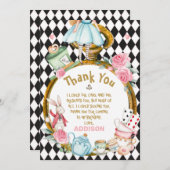 ダイアモンドウォッチアリスワンダーランドサンキューカード 招待状 (正面/裏面)