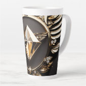 **「ダイアモンドエレガンス：ルクースラテマグカップ** カフェラテマグ (右アングル)