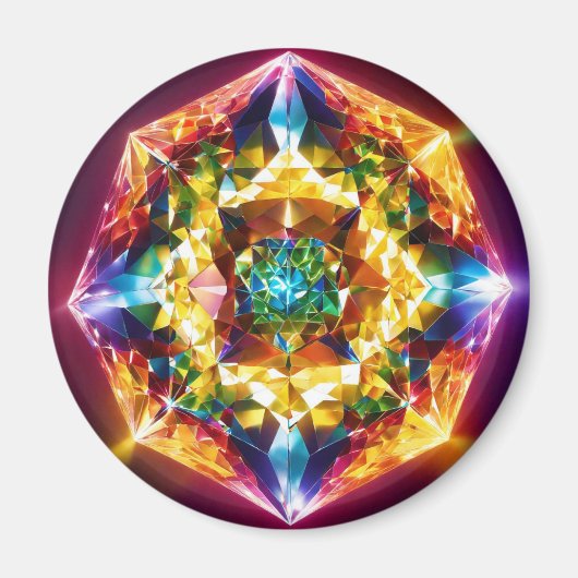 ダイアモンドエレガンス：芸術的作成用のボタン マグネット (正面)