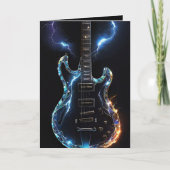 ダイアモンドカット電気ギタ空白のー カード (正面)