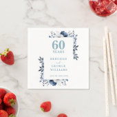 ダイアモンドカントリーフローラ60周年結婚を迎える スタンダードカクテルナプキン (インサイチュ)