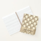 ダイアモンドクッション金ゴールドバー ノートブック (内部)