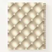 ダイアモンドクッション金ゴールドバー ノートブック (裏面)