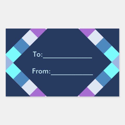 ダイアモンドシール 長方形シール (正面)