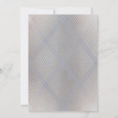 ダイアモンドジオメトリックグレーデコ金ゴールドギャツビー結婚ズ 招待状 (裏面)