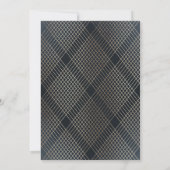 ダイアモンドジオメトリックネイビーデコ金ゴールドギャツビー結婚ズ 招待状 (裏面)