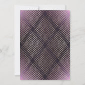 ダイアモンドジオメトリックパープルデコ金ゴールドギャツビー結婚ズ 招待状 (裏面)