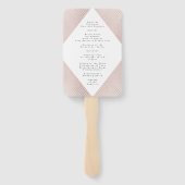 ダイアモンドジオメトリックピンク金ゴールド結婚ギャツビー ハンドファン (裏面)