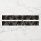 ダイアモンドジオメトリックブラック金ゴールド結婚ギャツビー ペットボトルラベル (シングルラベル)