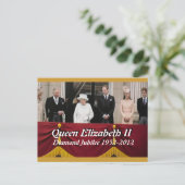 ダイアモンドジュビリー王室のファミリーポートレートはがき ポストカード (スタンド正面)