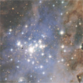 ダイアモンドスターズインカリナネブラハッブル宇宙 シール (正面)