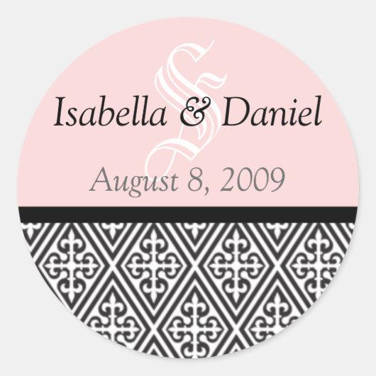 ダイアモンドステッカー贈答用シール ラウンドシール (正面)