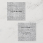 ダイアモンドスパークルグリッター美しいスタイリスト スクエア名刺 (正面/裏面)