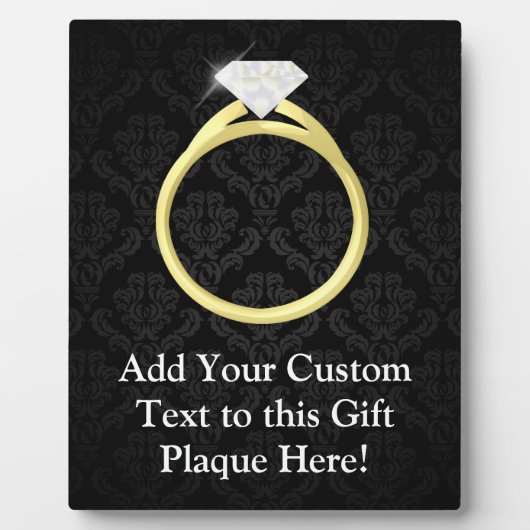 ダイアモンドソリティアリングや輪 フォトプラーク (正面)