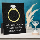 ダイアモンドソリティアリングや輪 フォトプラーク (側面)