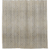 ダイアモンドタイルとストライプダイヤモンドのパターン シャワーカーテン (正面)