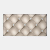 ダイアモンドタフテッドデザイン、プラチナ デスクマット (正面)