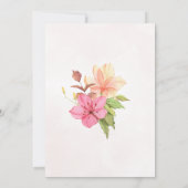 ダイアモンドティアラとドレスフローラシックキンセアニェラ 招待状 (裏面)