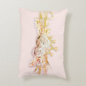 ダイアモンドティアラバラレース可愛い反射可能な枕 アクセントクッション (裏面(縦))