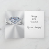 ダイアモンドデザインハッピーデイズ100th誕生日カード カード (内部)